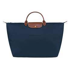 Longchamp rejsetaske håndtaske nylon vandtæt dumpling taske med okselæder stor kapacitet bagagetaske skuldertaske