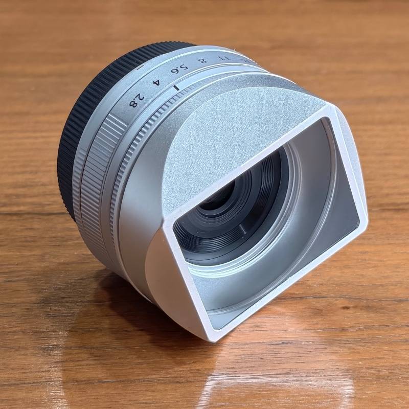 Metal Square Lens Hood With Metal Cap for Fujifilm Fujinon XF23mm F2.8 R WR - X-E5 Camera Accessories