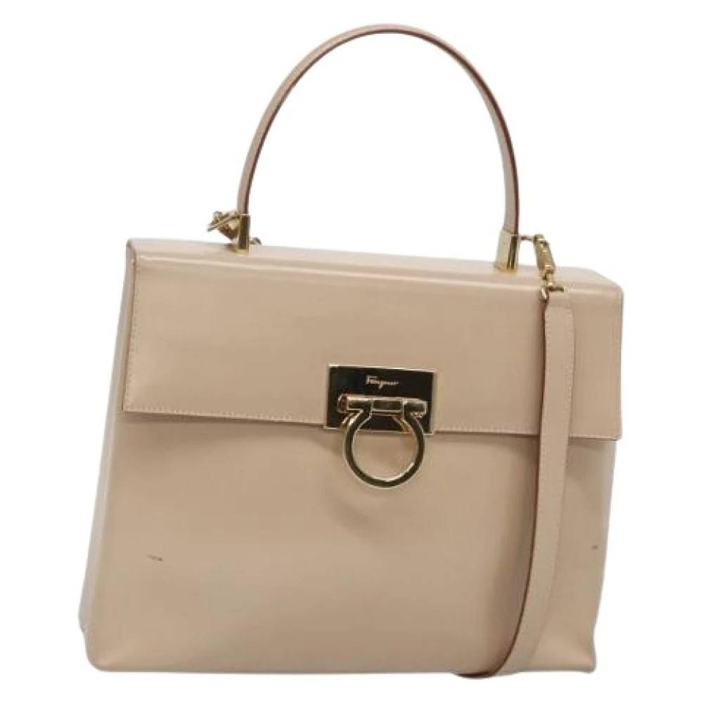 Salvatore Ferragamo Pre-owned - Pre-owned Läderhandväska Vintage - Dam - ONE Size - Läder