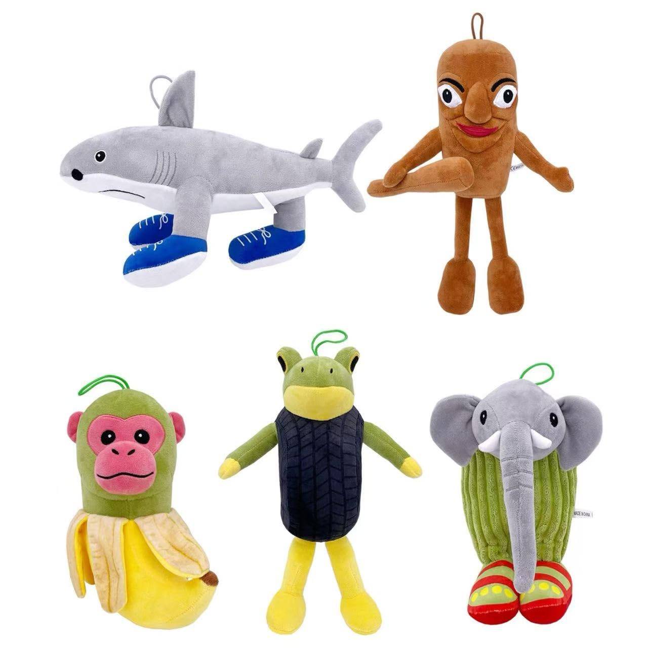 lulubelle Tung Tung Tung Sahur Tralalero Tralala Plush Body Pillow, Horror Game Character, for Kids and Adults (Shark)