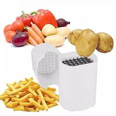 1 ST Pommes fritesskärare Naturligt skär snabbskärare Grönsakspotatisverktyg Mat Grönsaksskärare Grönsakshackare vit