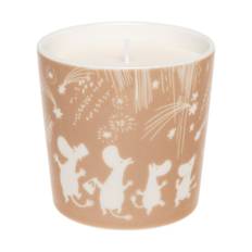 Moomin Arabia Festliga stunder mumin ljus 9 cm - Beige