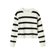 NAME IT Pullover 'NKFVNILLA'  sort / hvid