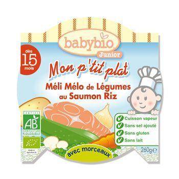 Assiette Légumes Saumon Riz - Babybio - Bio - 260g - Dès 15 mois