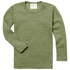 Engel Kinder-Unterhemd L/S Underkläder Barn Storlek 104 Färg olivgrön