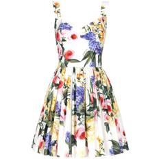 Dolce & Gabbana - Garden miniklänning - dam - bomull/polyamid/Elastan - 46 - Neutral