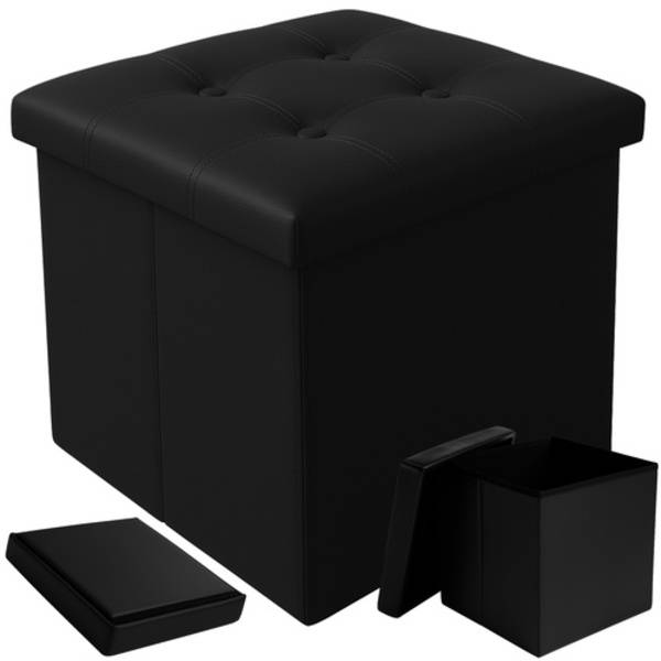 Sittpuff med Förvaring / Fotpall - 38 cm