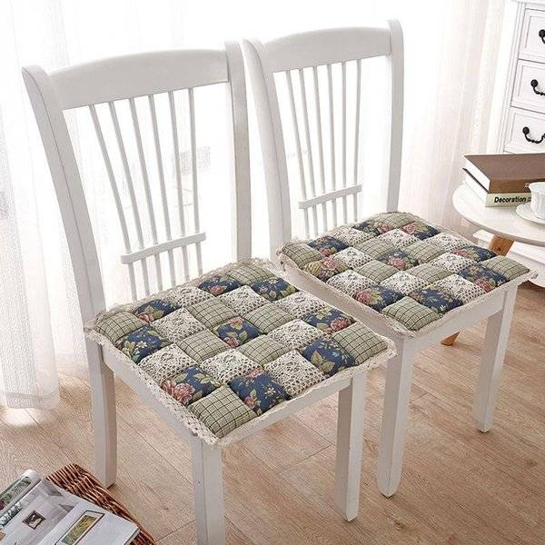 Cushion/Decorative Pillow Floral Pattern Chair Cushion Anti-slip Seat 4 Colors Home Office Winter Sofa Pad Breathable Mat