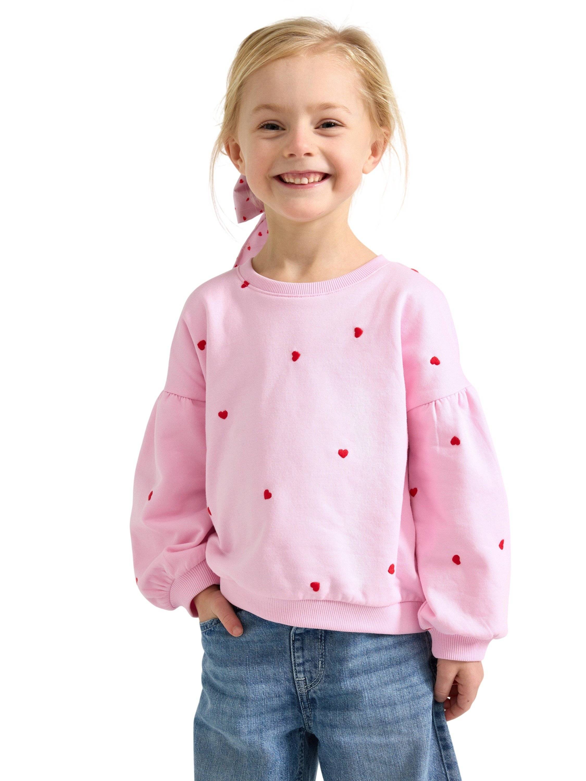 Lindex Cotton Jumper With a Relaxed fit an Stl. 98 fepojkar - Sweatshirts Från Magasin - Pink (98)