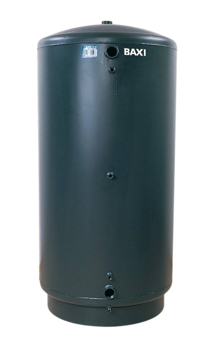 Tankpaket med Buffert® - Oisolerad rund 2x750 L med 120 L förrådsberedare