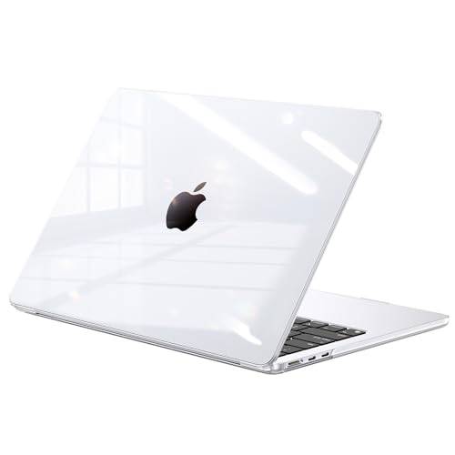 BlueSwan Fodral Kompatibelt Med Macbook Air 13 Tums M5 M4 M3 M2 2026 2025-2022 Macbook Air 13,6 Tums (A3449 A3240 A3113 A2681) Genomskinligt Plastskal Som Skyddar Case - Kristallklart