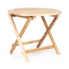 Alnö sidobord Ø55 cm teak - Träfärg