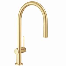 Hansgrohe Talis M54 køkkenarmatur 210 2jet med udtræk i børstet messing
