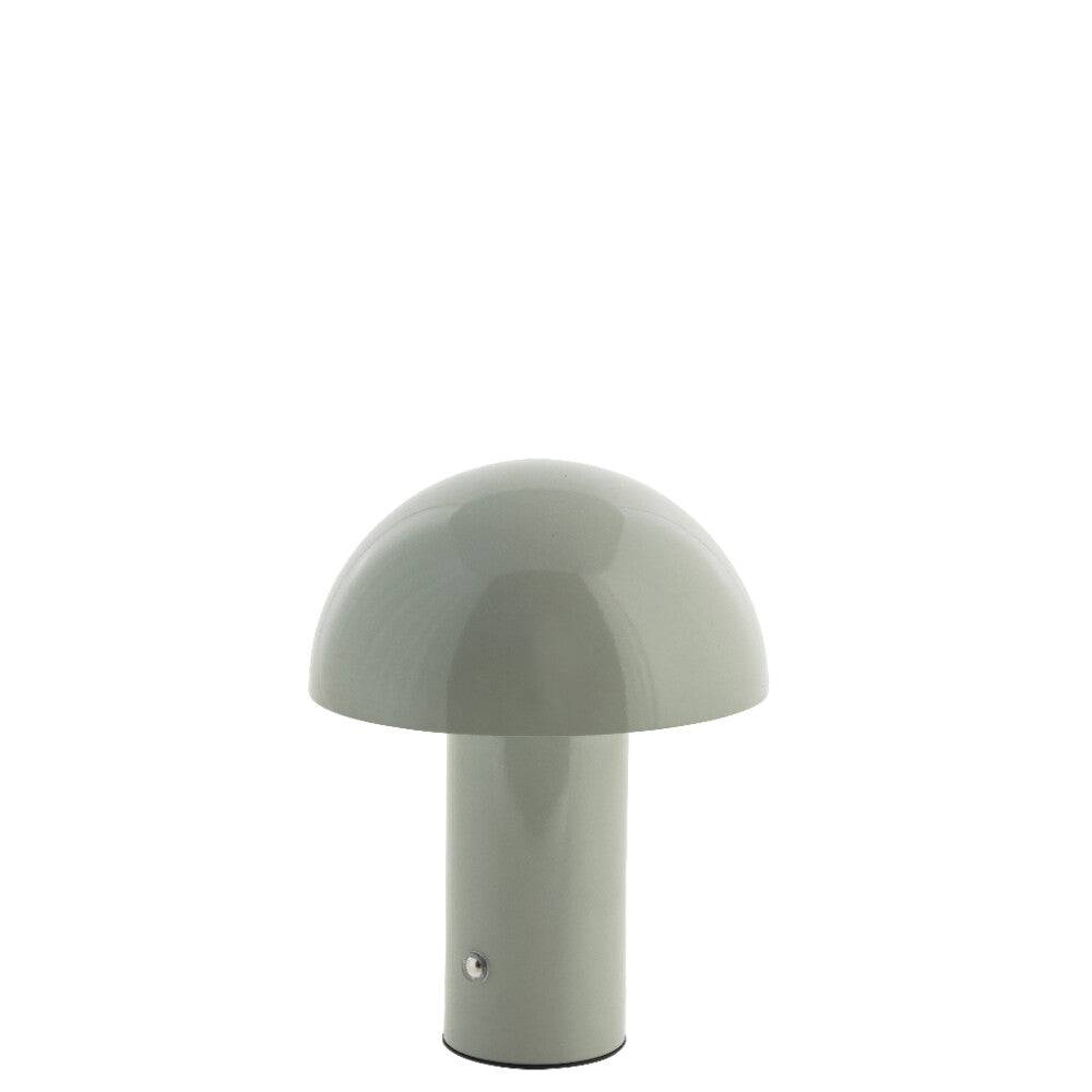 Nessina trådløst transportabel LED lampe H19 cm. støvet grøn