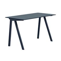 HAY CPH90 2.0 skrivbord 65x130 cm Smokey blue linoleum-Deep blue - Blå