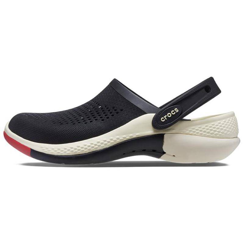Crocs LiteRide 360 PU Casual Mångsidiga Sandaler Unisex Svart cm black