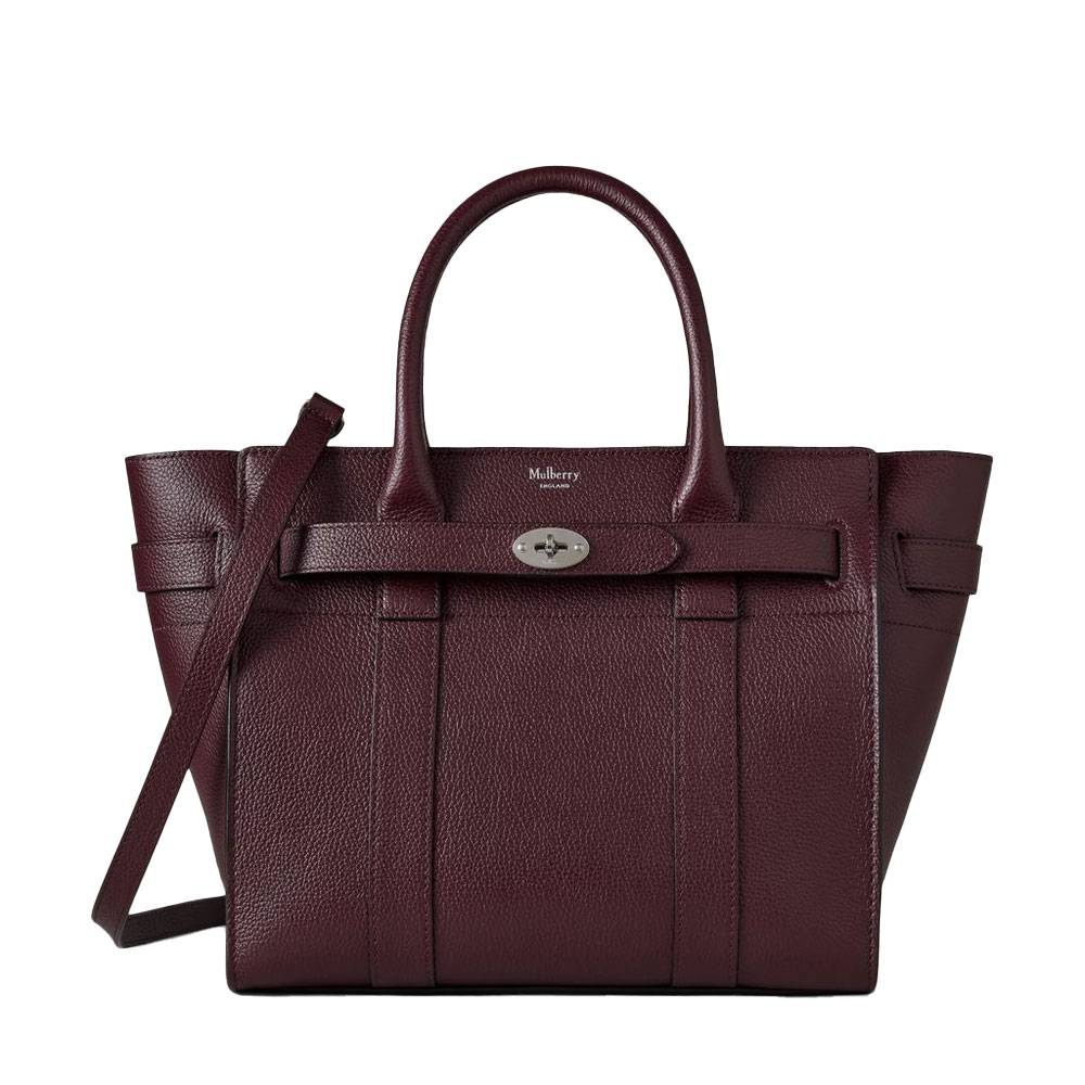 Mulberry – Small Zipped Bayswater, Black Cherry