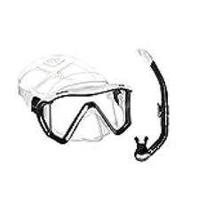 Mares i3 + Bay snorkelset (vit-svart)