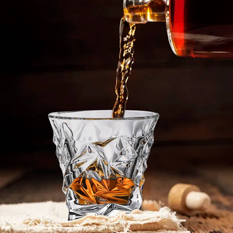 YANHAIGONG Sommerbesparelser! Gammeldags whiskyglas Gaver til mænd Whiskyglas til mænd Krystal whiskysmagningsglas