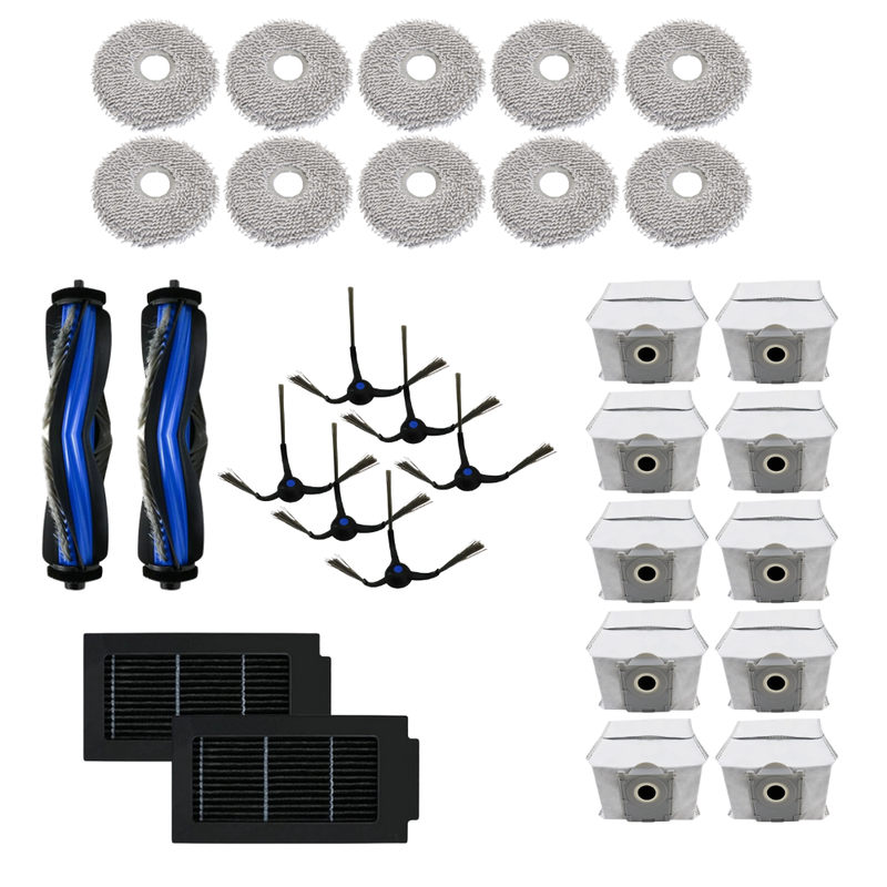 Tilbehørspakke 4 til Ecovacs Deebot T50 Omni / Pro Omni / Max Pro Omni.