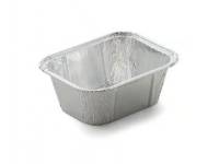 (ComputerSalg) Aluminiumform 250 ml 114x89x42 mm 1-fack rektangulär silver, 15 pl x 100 st/krt