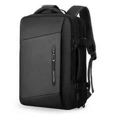 MARK RYDEN Laptop Rucksack Herren, 25L- 40L Erweiterbarer 17,3 Zoll Business Rucksack Herren mit USB Ladeanschluss Handgepäck Rucksack, Wasserdichter Anti Diebstahl Rucksack