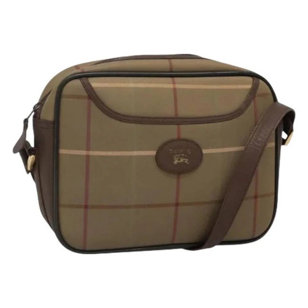 Burberry Vintage Pre-owned Canvas Skuldertaske - Vintage - Dame - Brun - ONE SIZE - Uld