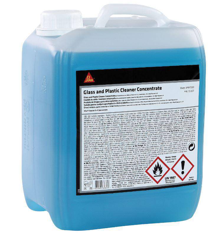 Glasrengörare Cleaner G+P - 5 liter Sika