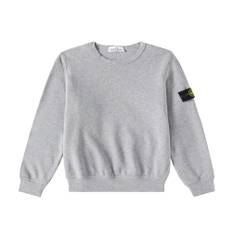 Stone Island Junior Logo cotton sweatshirt - grey - Y 14