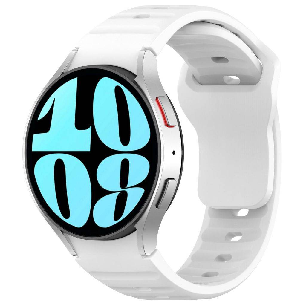 Samsung Galaxy Watch 7/6/5 Klockarmband i silikon – Vit
