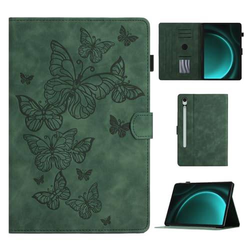 Fodral för Samsung Galaxy Tab S10 Lite/S10 FE/S9 FE 10,9 tum/S9 11 tum PU-läder surfplatta skyddsfodral med S pennhållare automatisk sömn/väckning surfplatta skydd för Samsung Tab S10 Lite/S10 FE/S9