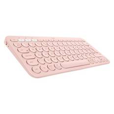 Logitech K380 Multi-Device tangentbord Bluetooth QWERTY Engelsk, Italiensk Rosa