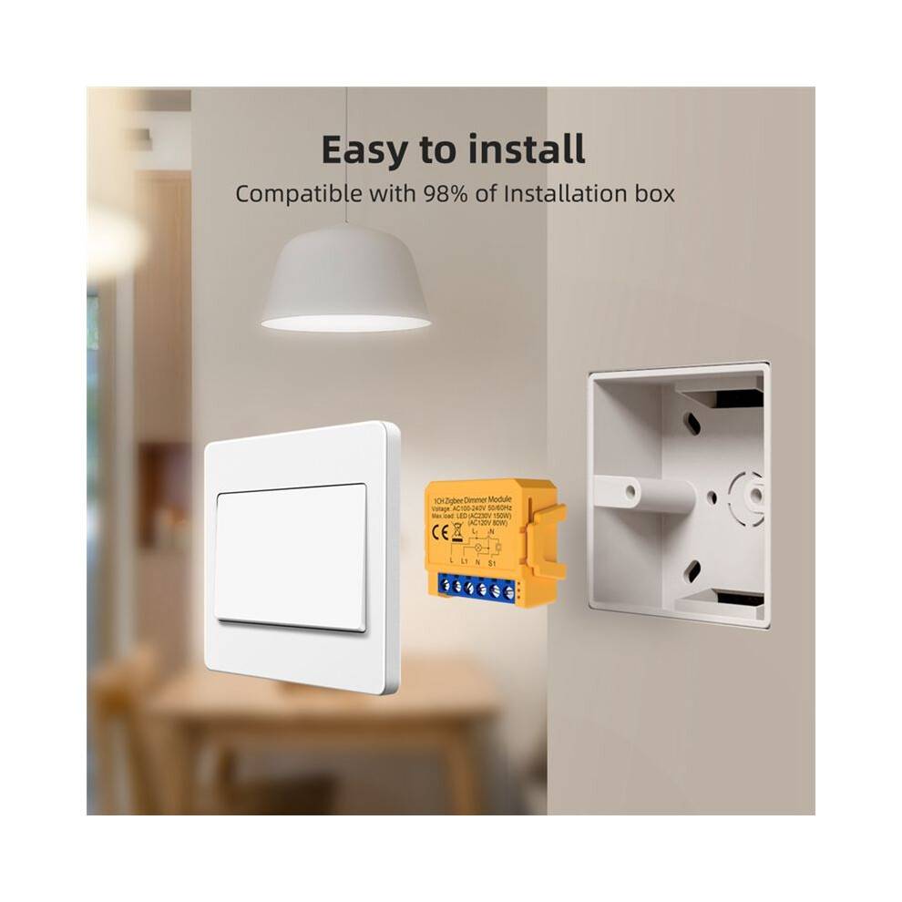 Tuya Zigbee  Dimmers  Module 1CH Control LED Lights Dimbar  Steglös Dimmer+Röststyrning