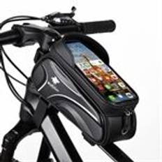 WOLFILIST S001 Stor kapacitet Cykel Top Tube Taske Regntæt Touch Screen Telefon Pouch Cykel Front Beam Opbevaringspose