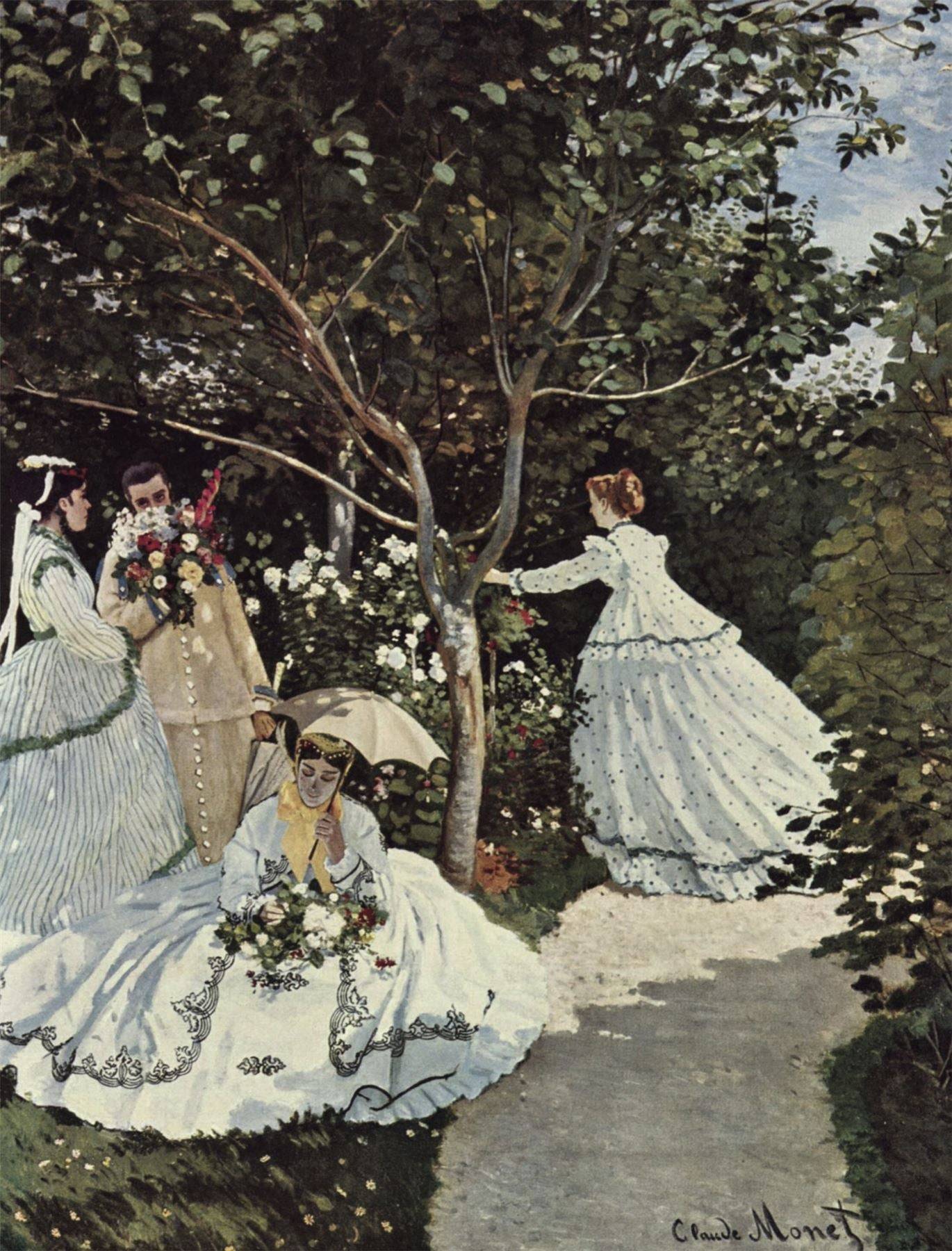 Claude Monet's Women in the Garden 1000 or 500 Piece Jigsaw Puzzle - 500