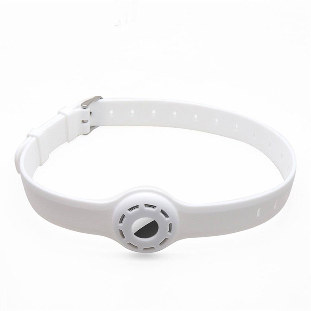 1pc för apple airtag-fodral hund katthalsband gps finder färgglad självlysande skyddande silikonfodral för apple air tag tracker-fodral - Vidja