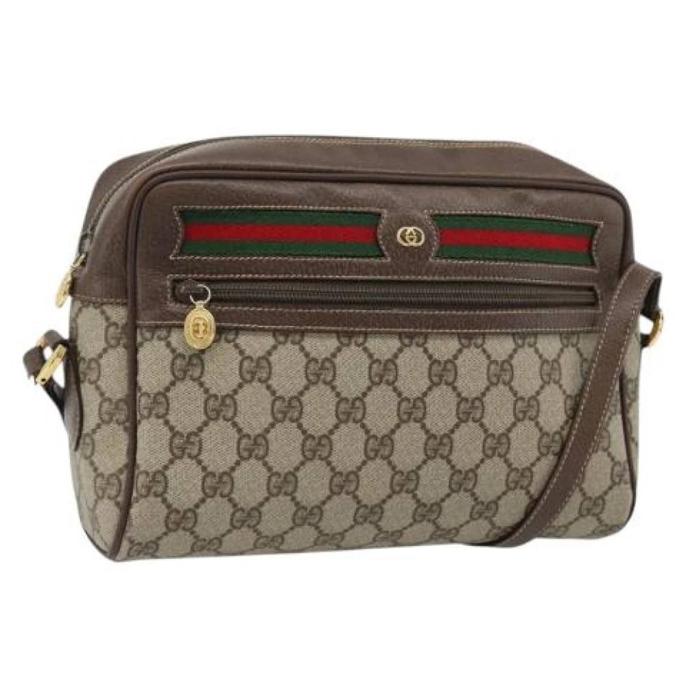 Gucci Vintage Pre-owned Vintage GG Canvas Skuldertaske - Vintage - Dame - Beige - ONE SIZE - Uld