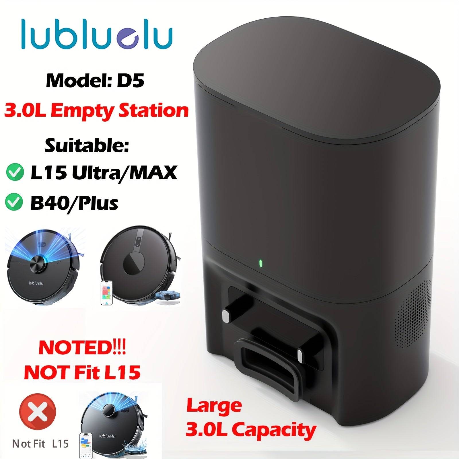 Robot Vacuum Cleaner And Mop Combo 7000Pa, Spot Laser Navigation Robotic Vacuum - Model: L15Ultra/B40 / Empty Station Only