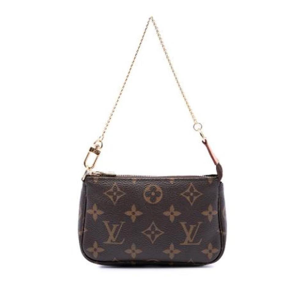 Louis Vuitton Vintage Pre-owned Mini Pochette Accessoires - Vintage - Dame - Brun - ONE SIZE - Uld
