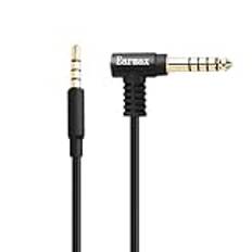 Earmax 4,4 mm 2,5 mm till 3,5 mm OCC uppgradering balanserad kabel 1,2 m kompatibel med Beats Monster Philips Solo 2 3 DEVA PRO-headset