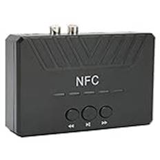 Rankomu NFC Bluetooth-adapter NFC Bluetooth-mottagare, trådlös Bluetooth 5.0-adapter med RCA-gränssnitt för NFC-enheter, kompatibel med ljudsystem och högtalare, svart