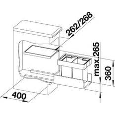 Blanco Flexon II 30/1 affaldssystem - 1 spand