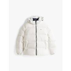 Water Repellent Hooded Down Puffer Jacket - ECRU - L