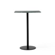 &Tradition - In Between Bar Table SK21 L60 W70 H102 cm Matt black center base Marble Verde Guatemala - Barbord - Sami Kallio - Grön - Metall/Sten