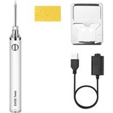 5v 15w batteridriven lödkolv, med usb uppladdningsbar lödkolv, justerbar spänningslödkolv - Vit