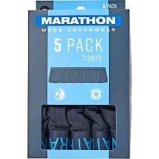 Marathon herre 5-pak tights str. L - blå (På lager i varehus)