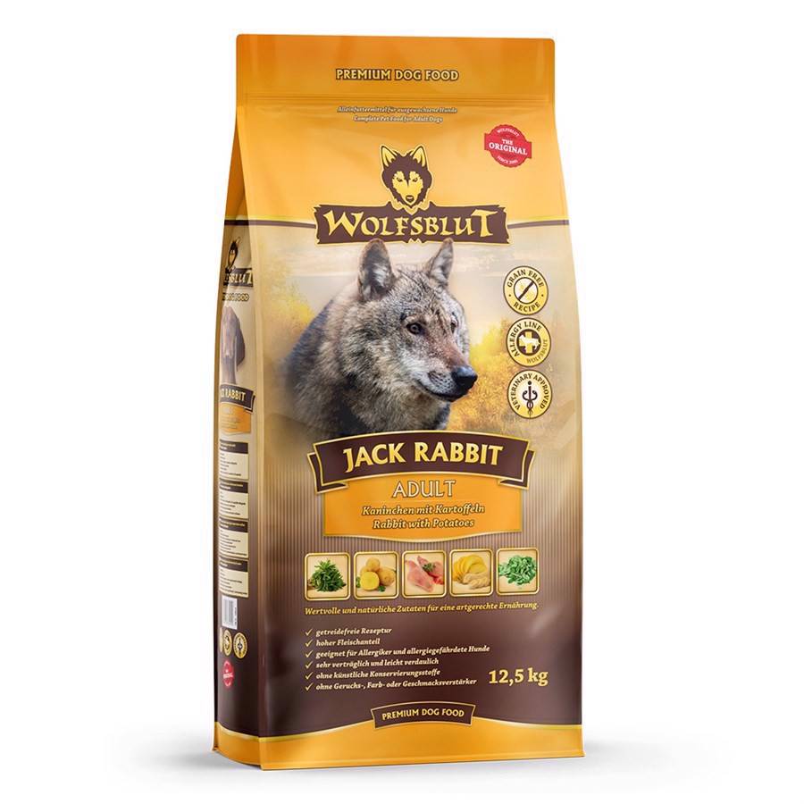 WolfsBlut Jack Rabbit Adult med kanin, 12.5 kg - FRAGTSKADE