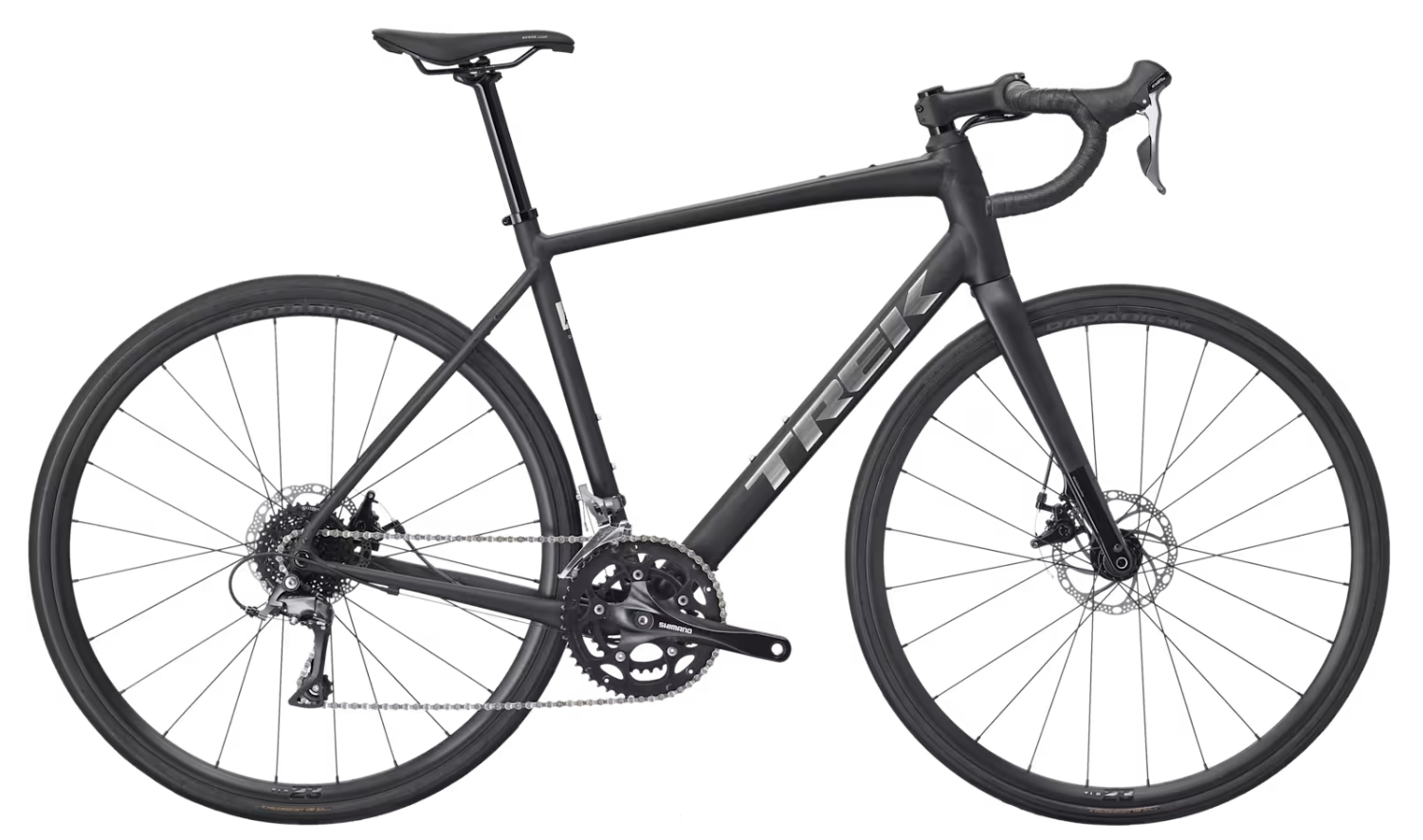 Trek Domane Al 2 Gen 4 Matte Dark Star Black - 61 Cm - Racercykel Dame - Sort.
