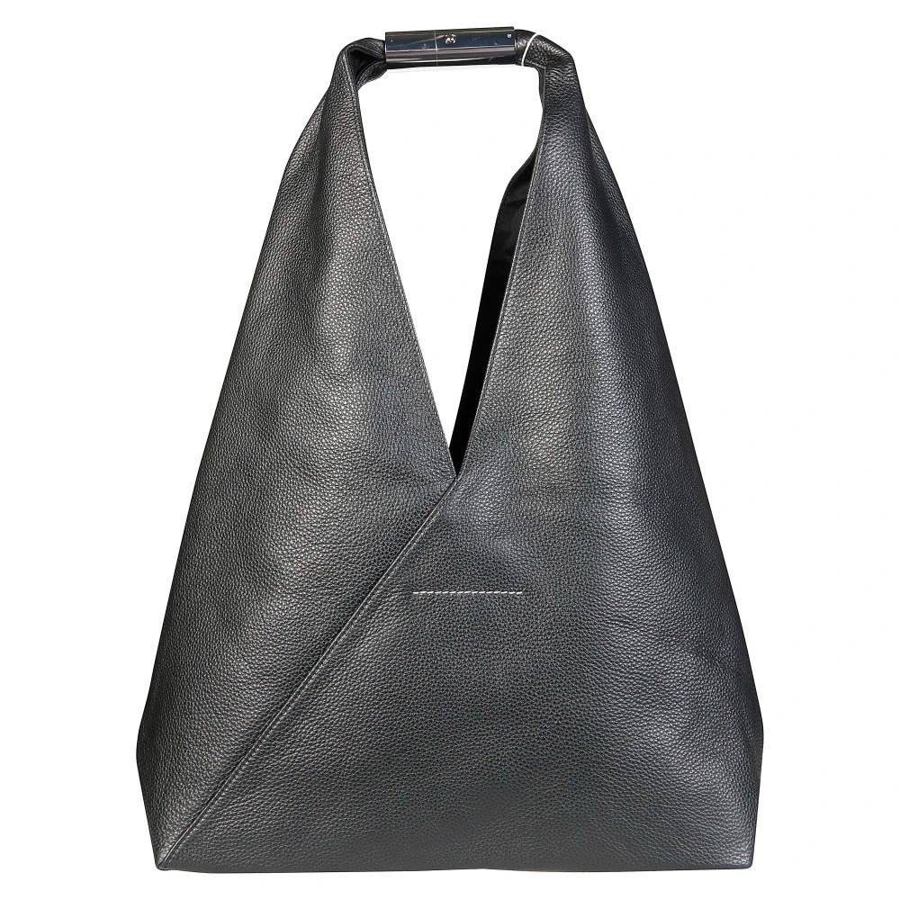 MM6 Maison Margiela Japanese Bag Jewel Handle Classic - Tasker - Dame - Sort - ONE SIZE - Bomuld