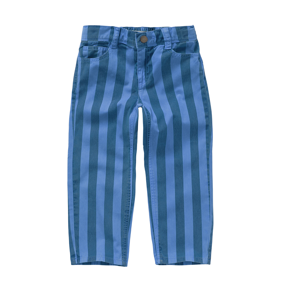 Sproet & Sprout | Straight denim pants stripes | Blue denim - 5Y